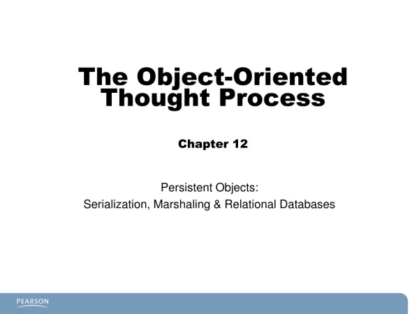 The Object-Oriented Thought Process Chapter 12
