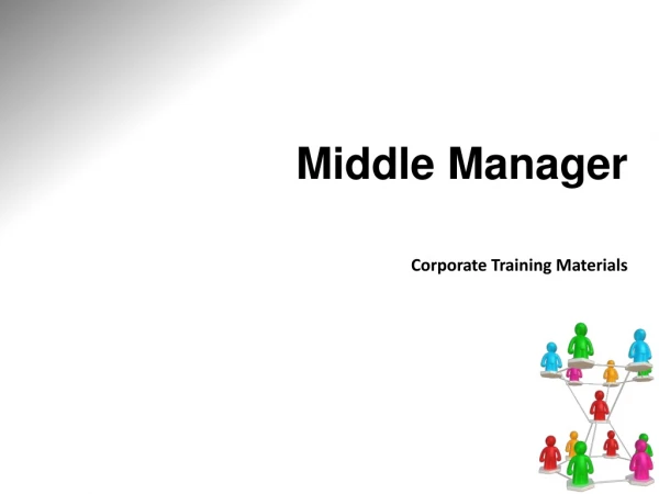 Middle Manager Corporate Training Materials
