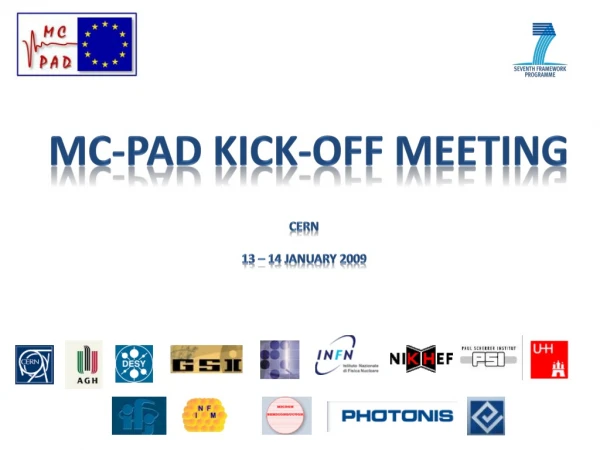 MC-PAD Kick-off Meeting