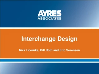 Innovative Interchange Design Strategies: Process, Selection, and Implementation - slide 1