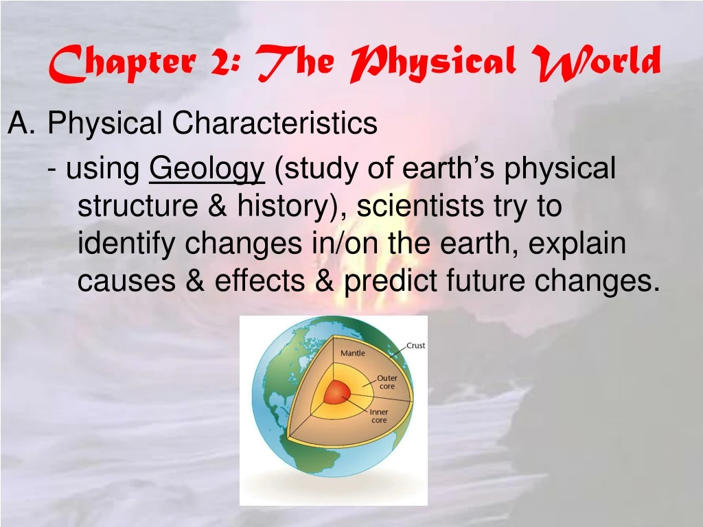 chapter 2 the physical world