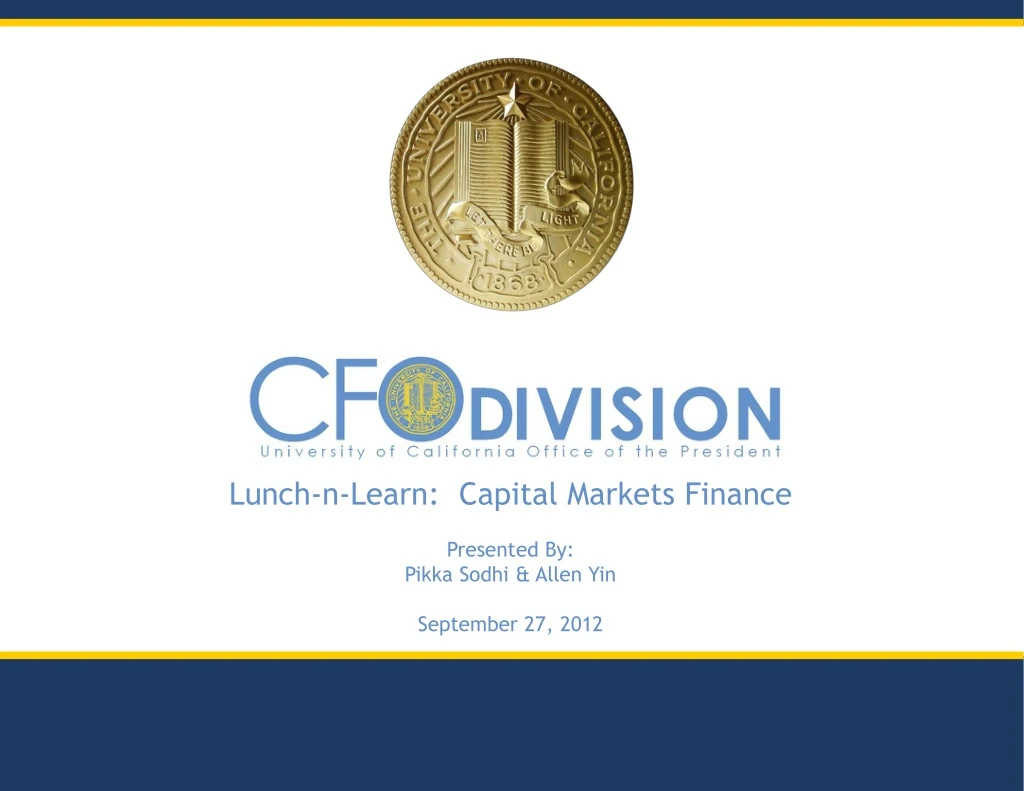 lunch n learn capital markets finance presented