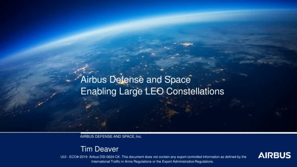 AIRBUS DEFENSE AND SPACE, Inc. Tim Deaver
