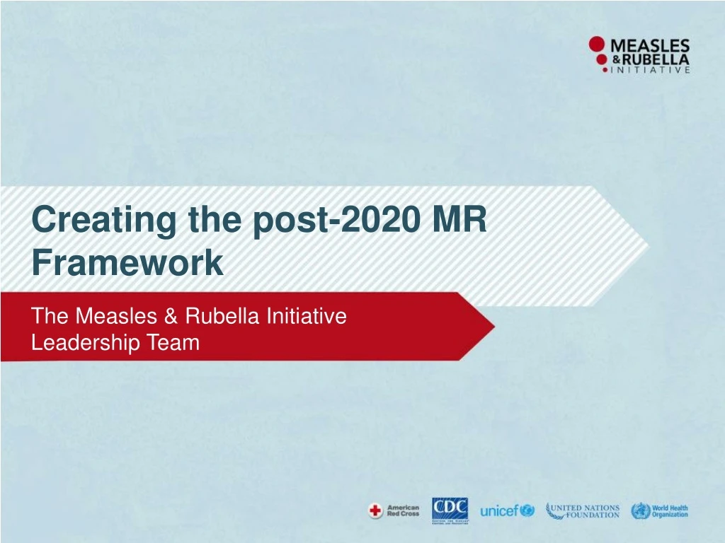 creating the post 2020 mr framework