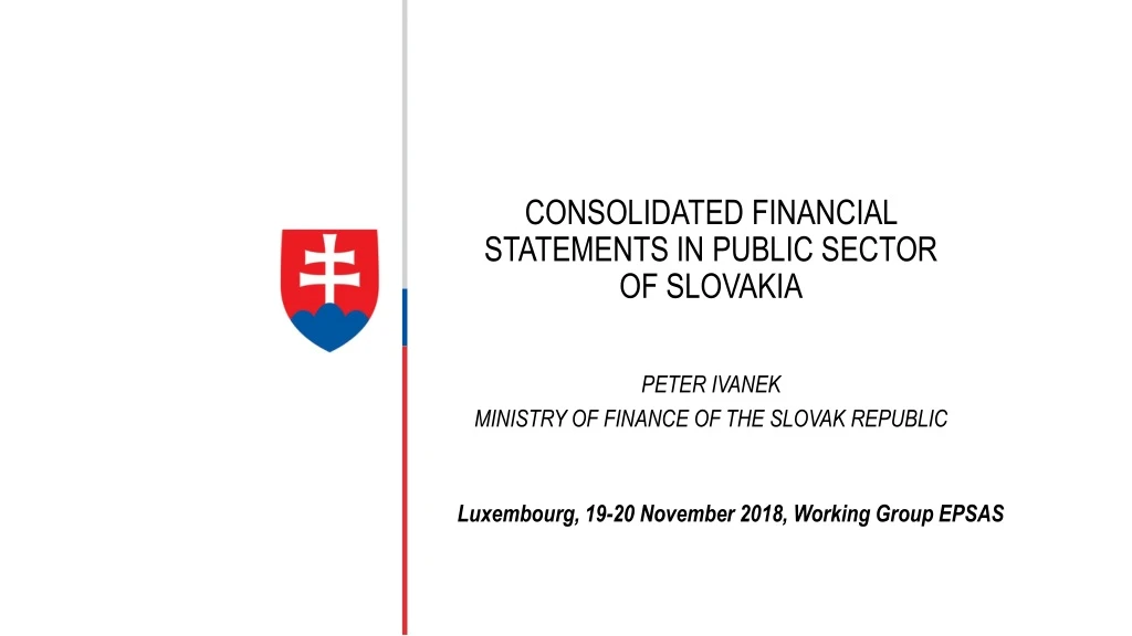 consolidated financial statements in public sector of slovakia