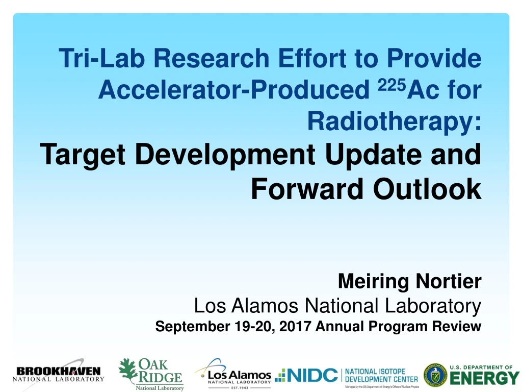 tri lab research effort to provide accelerator