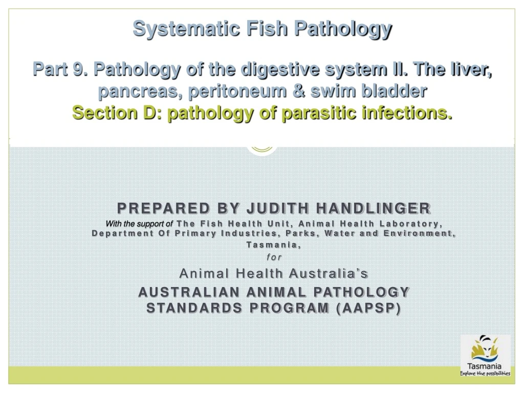 systematic fish pathology part 9 pathology