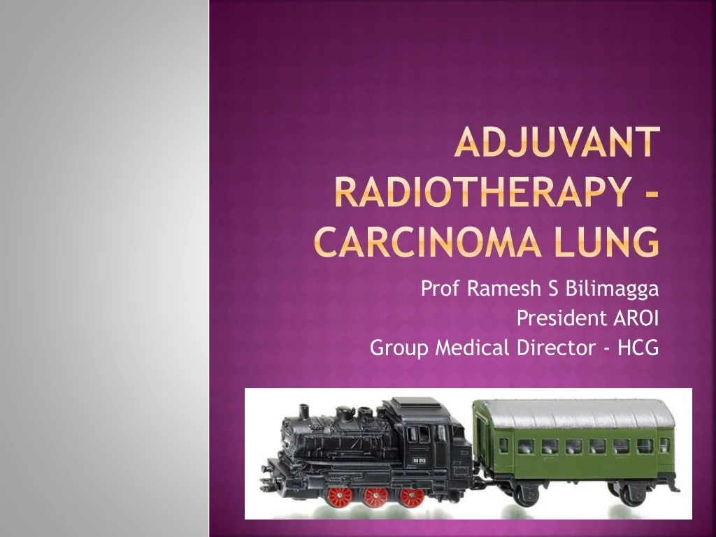 adjuvant radiotherapy carcinoma lung
