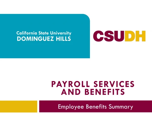 Payroll services and benefits