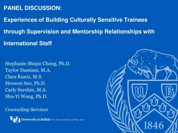Stephanie Shiqin Chong, Ph.D. Taylor Damiani, M.A. Clara Kuntz, M.S. Heweon Seo, Ph.D.