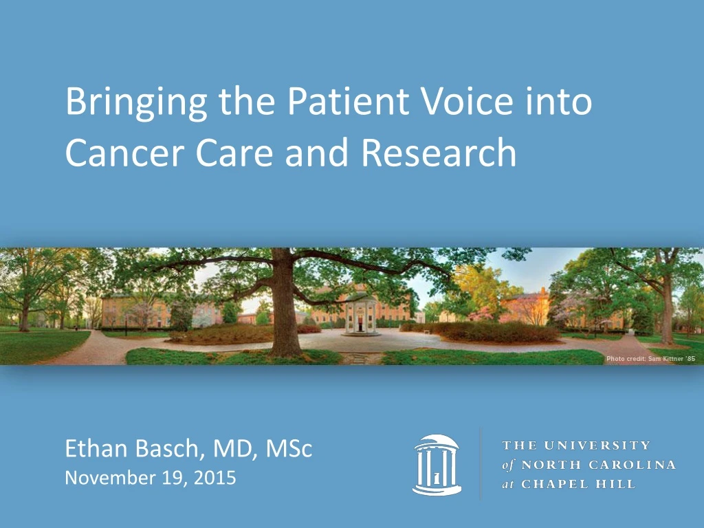 bringing the patient voice into cancer care