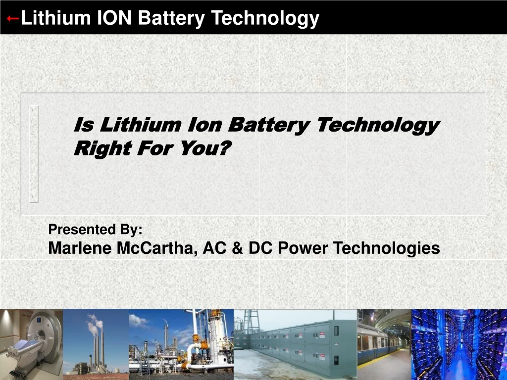 lithium ion battery technology