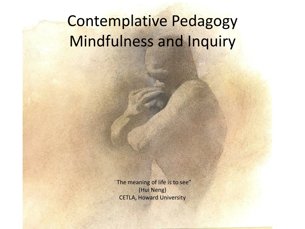 contemplative pedagogy mindfulness and inquiry