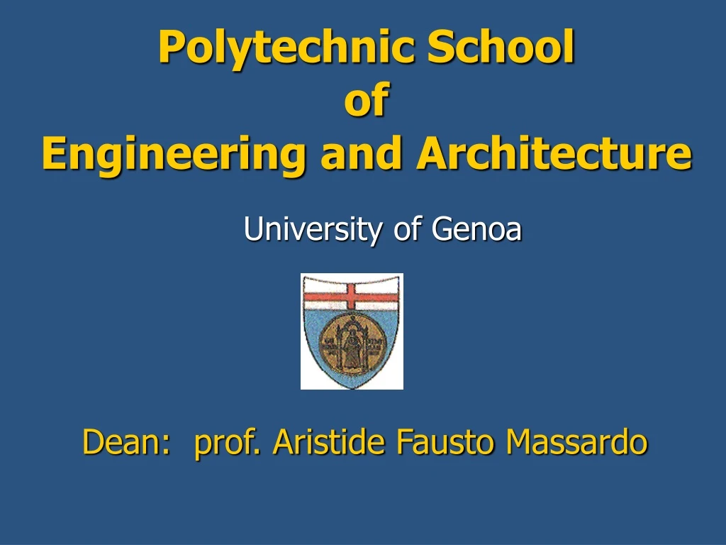 polytechnic school of engineering and architecture