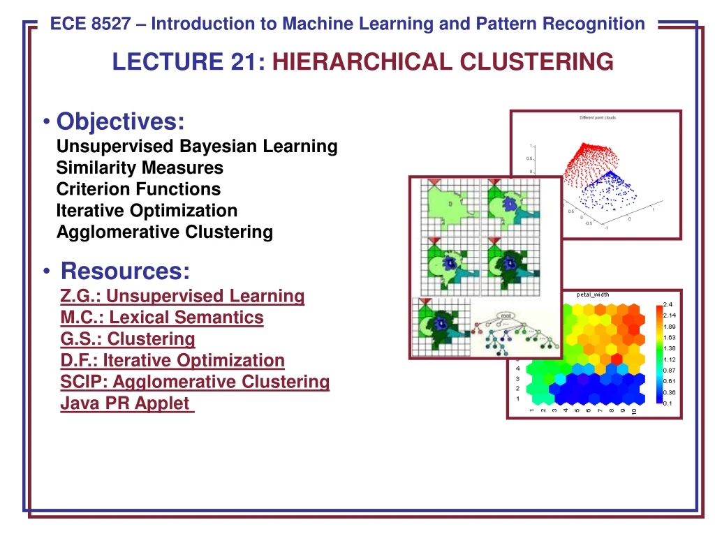 lecture 21 hierarchical clustering