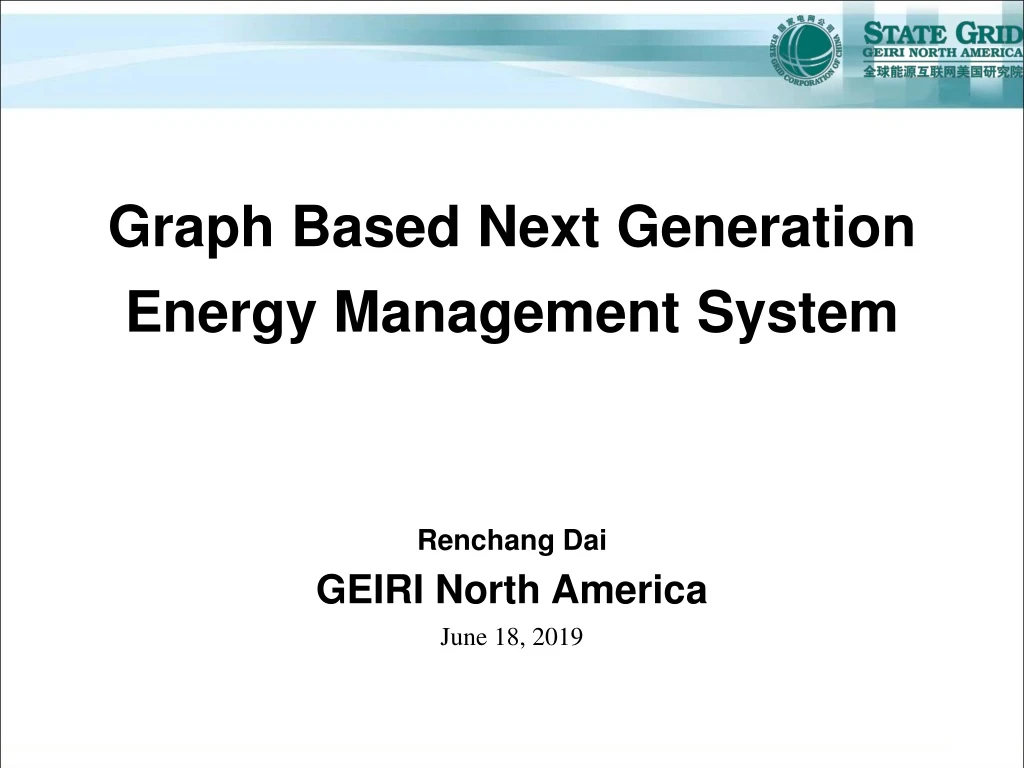graph based next generation energy management