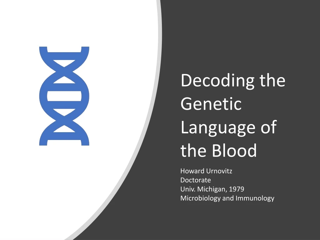 decoding the genetic language of the blood