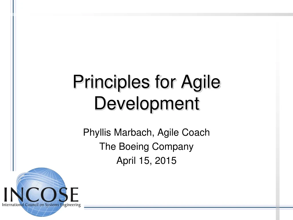principles for agile development