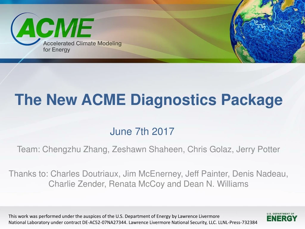 the new acme diagnostics package