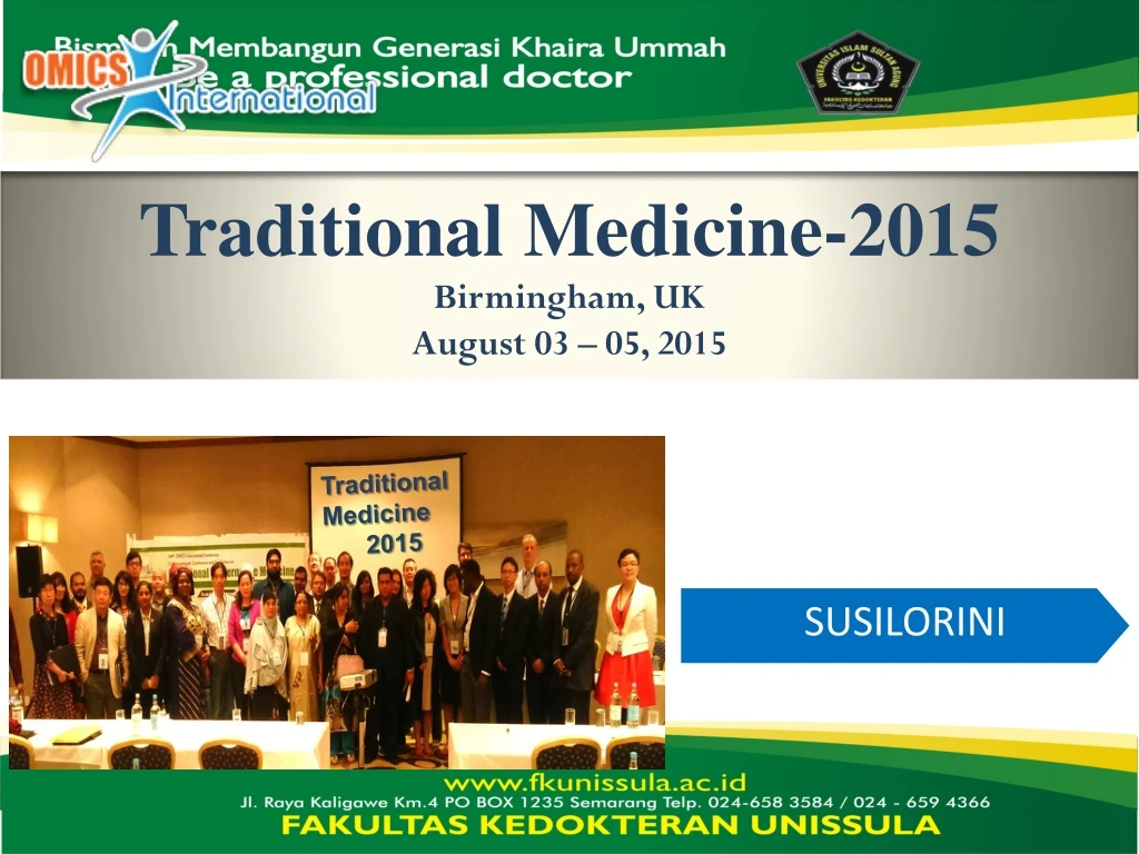 traditional medicine 2015 birmingham uk august 03 05 2015