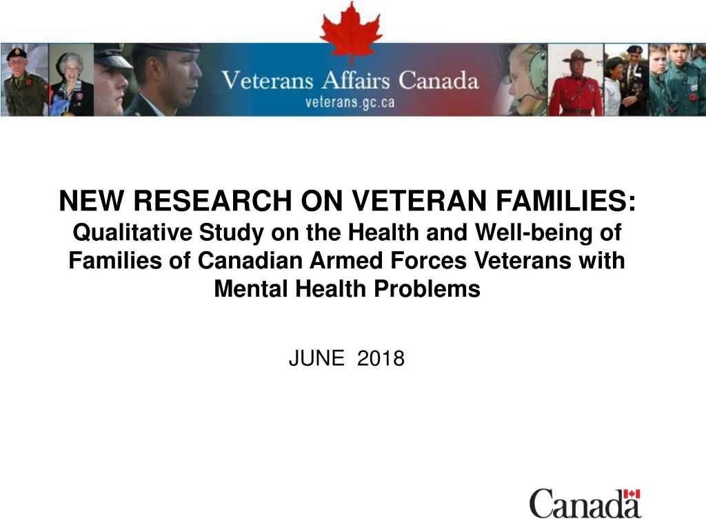 new research on veteran families qualitative