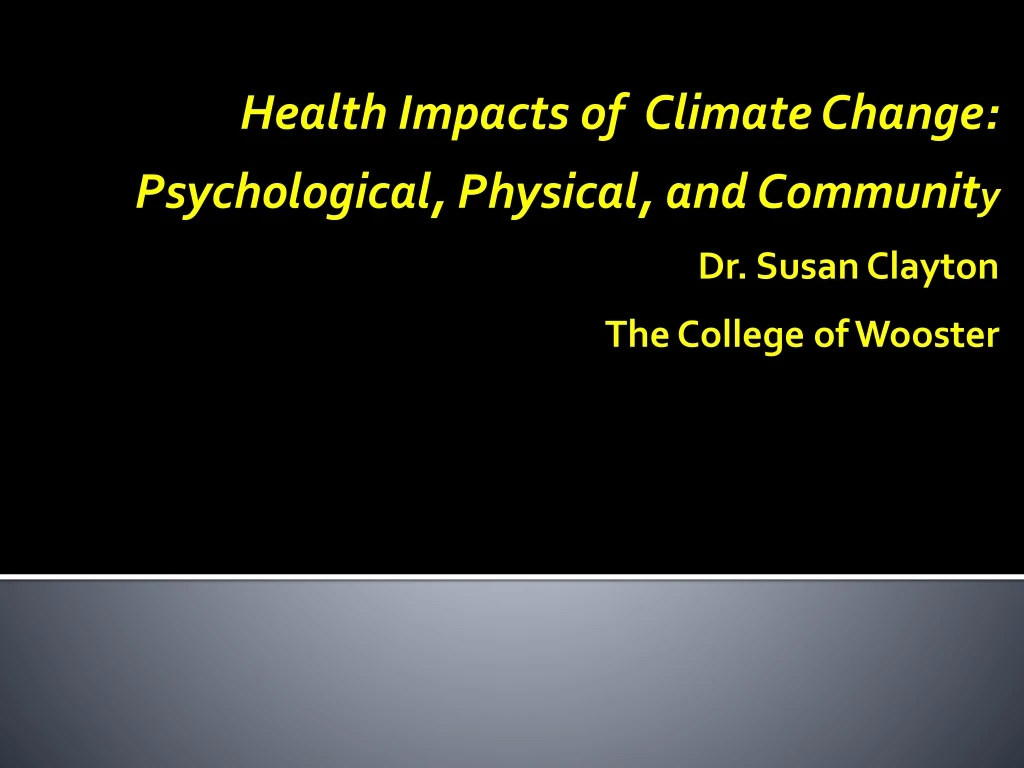 health impacts of climate change psychological