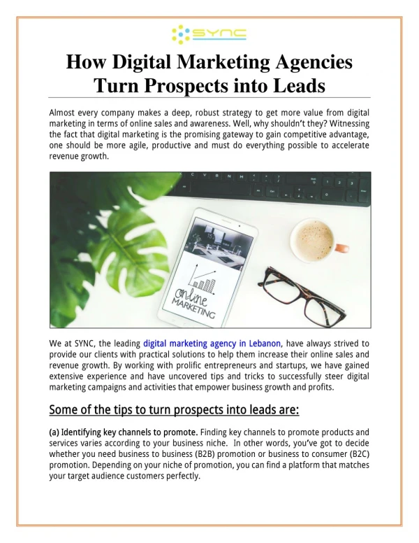 How Digital Marketing Agencies Turn Prospects into Leads