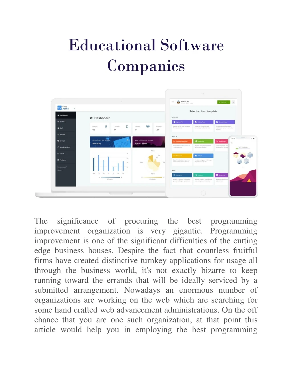 educational software companies