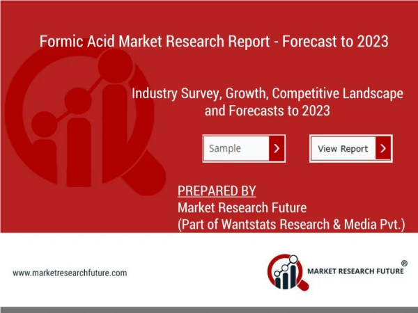 Formic Acid Market Emerging Trends, Highlights and Challenges Forecast 2027