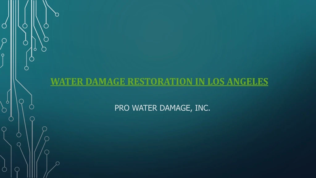 water damage restoration in los angeles