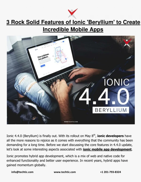 3 Rock Solid Features of Ionic 'Beryllium' to Create Incredible Mobile Apps