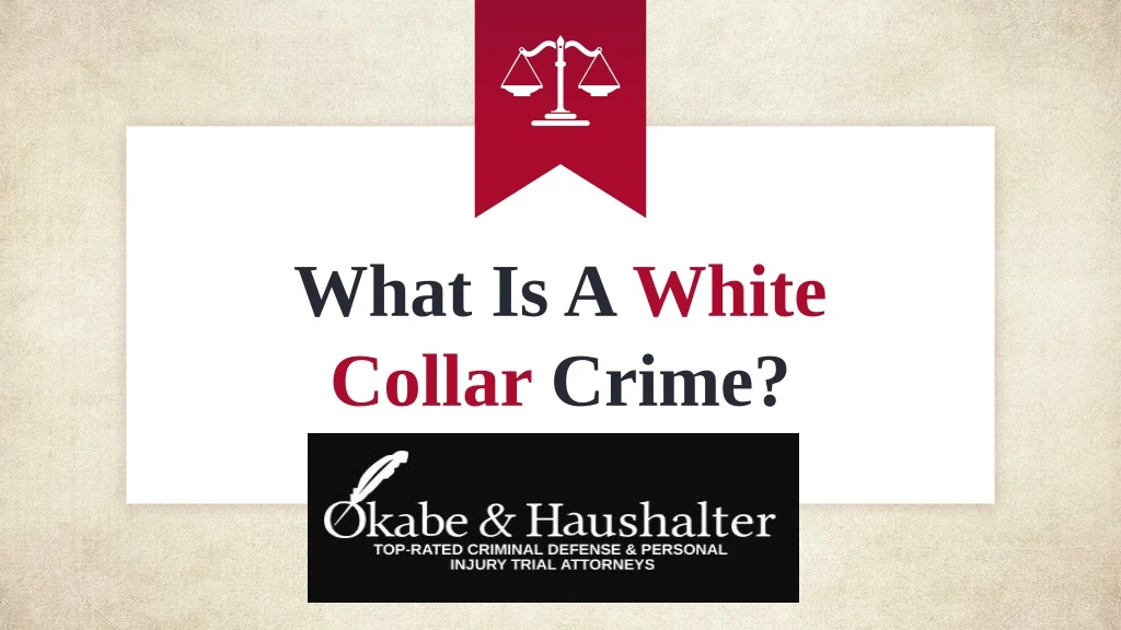 what is a white collar crime