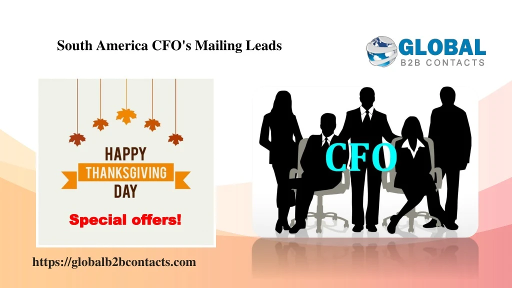 south america cfo s mailing leads