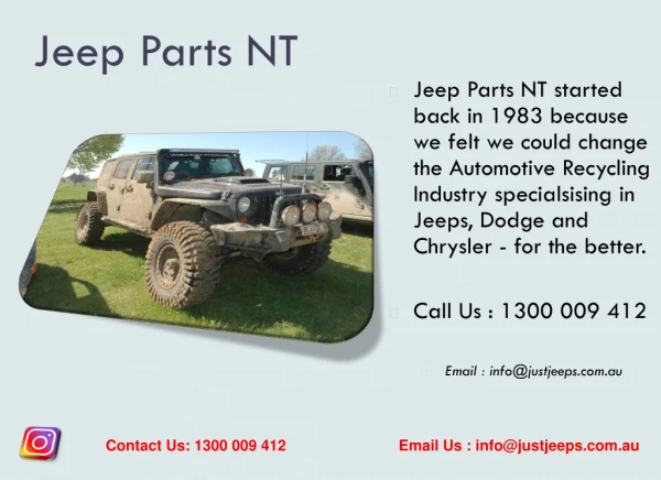 Dodge Chrysler Jeep Wreckers Northern Territory
