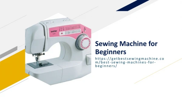 sewing machine for beginners