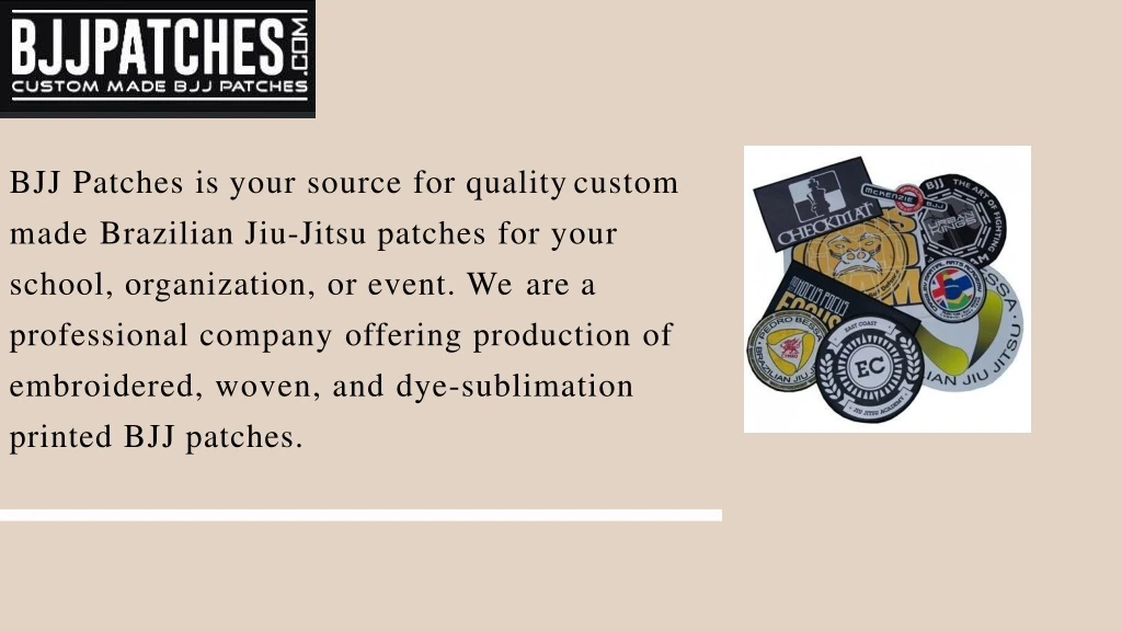 bjj patches is your source for quality custom