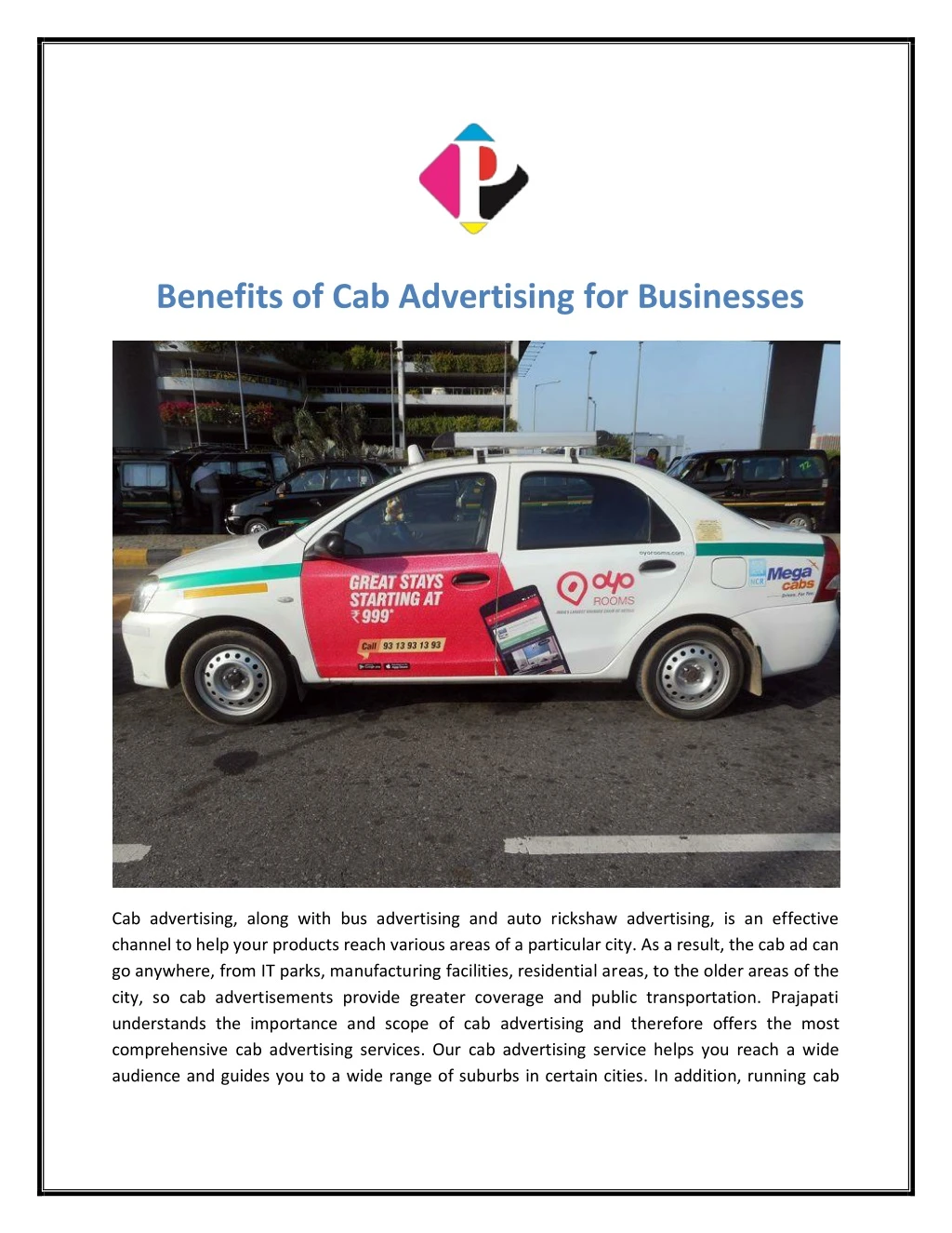 benefits of cab advertising for businesses