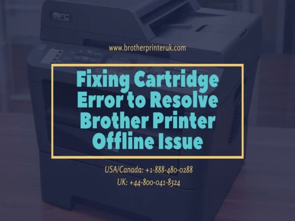 Fix Brother Printer Cartridges Error | Dial 1-888-480-0288