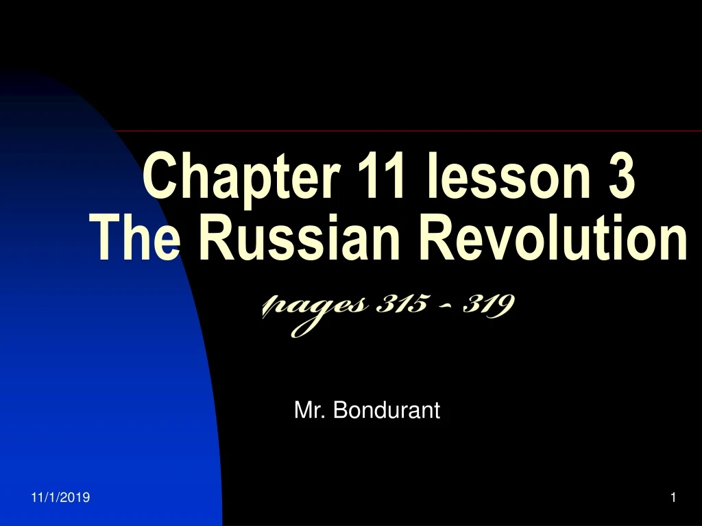 chapter 11 lesson 3 the russian revolution pages 315 319