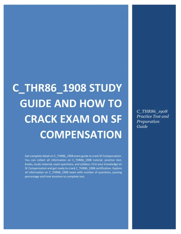 C_THR86_1908 Study Guide and How to Crack Exam on SF Compensation