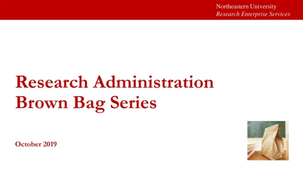 Northeastern University Research Enterprise Services