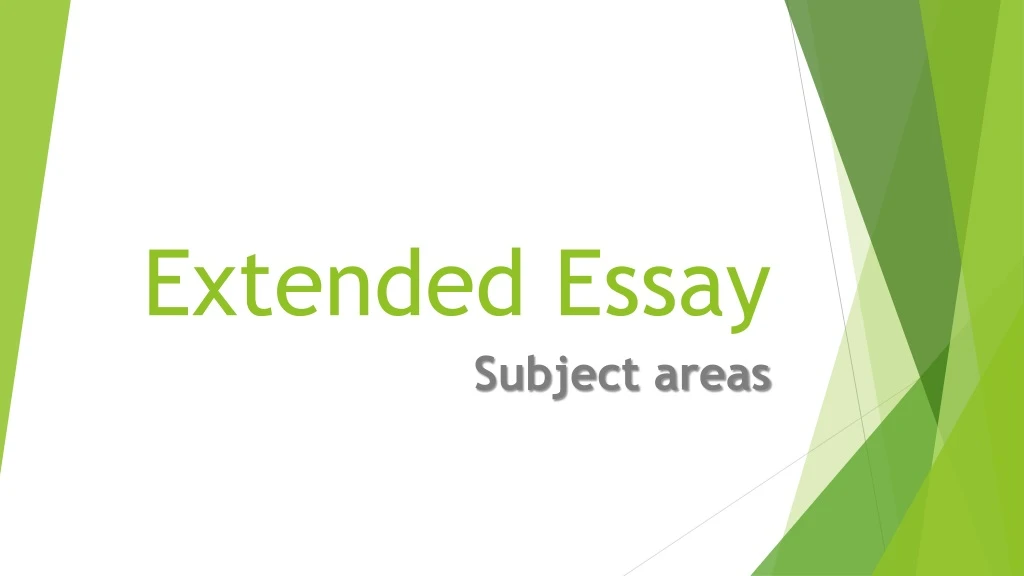 extended essay