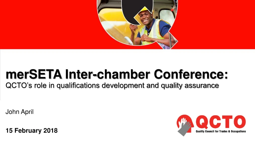 merseta inter chamber conference qcto s role in qualifications development and quality assurance