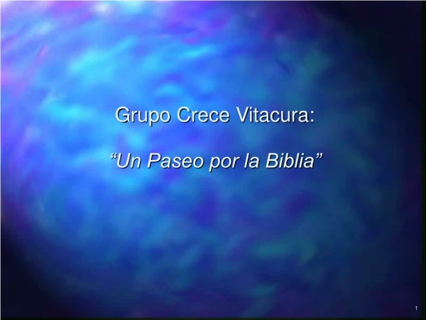 Grupo Crece Vitacura: “Un Paseo por la Biblia”