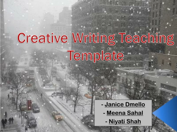 Creative Writing Teaching Template