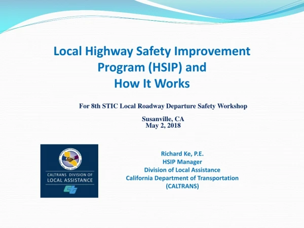 Local Highway Safety Improvement Program (HSIP) and How It Works