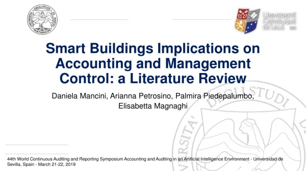 Smart Buildings Implications on Accounting and Management Control: a Literature Review