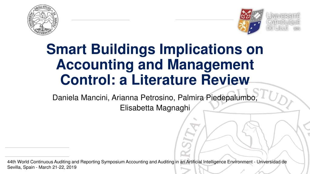 smart buildings implications on accounting and management control a literature review
