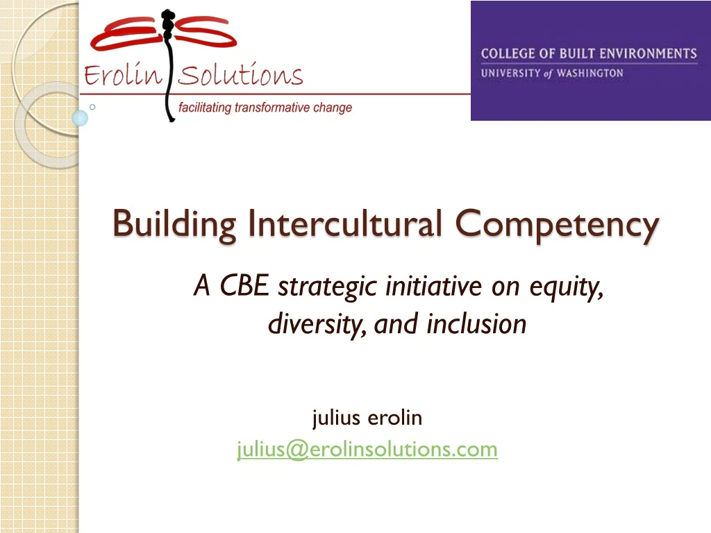 building intercultural competency