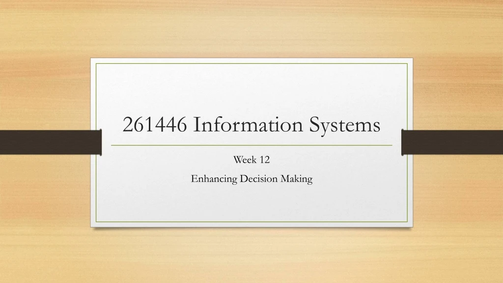 261446 information systems